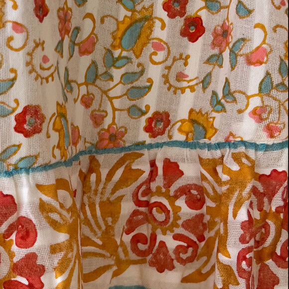 Cleobella Rhea Blouse and Rosa Midi Skirt Carnation Print Set Size: Large - Picture 11 of 12